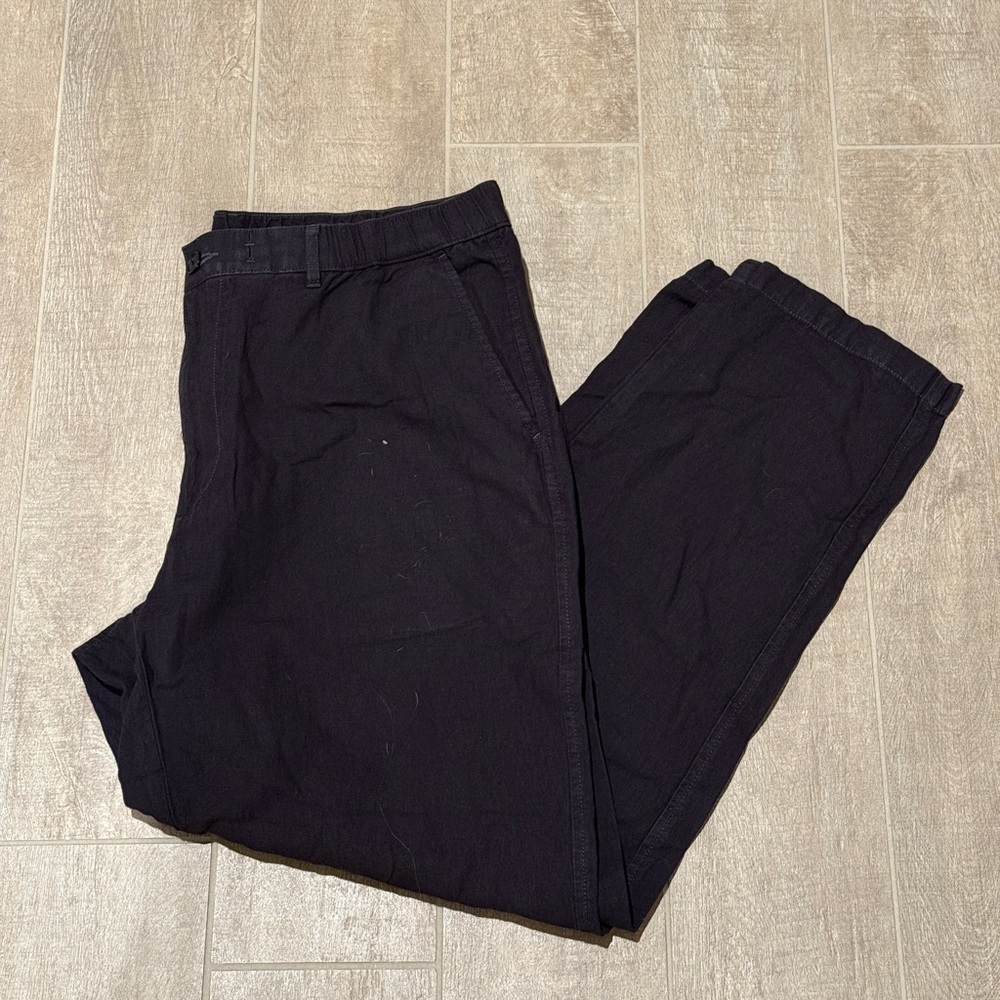 Uniqlo Linen Blend Men's Dark Chinos